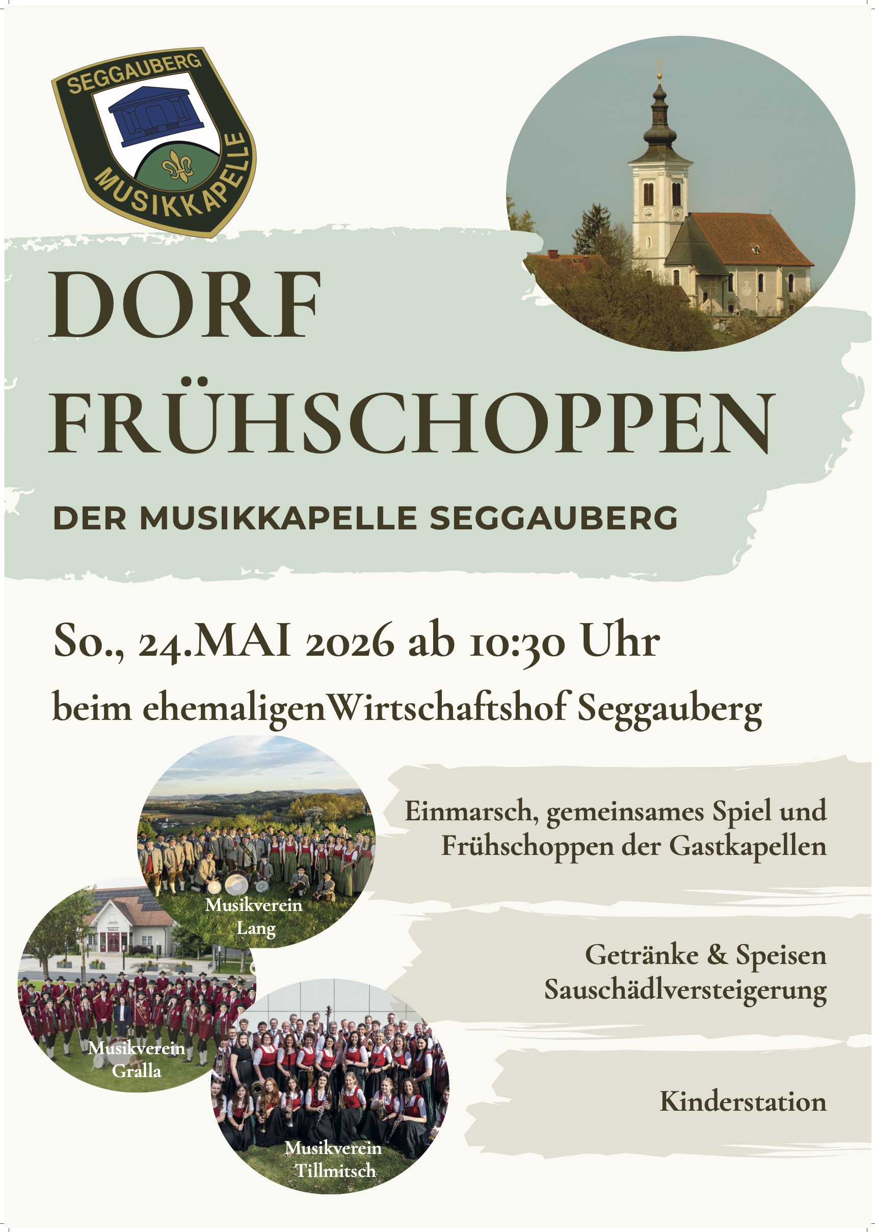 Dorffrühschoppen der Musikkapelle Seggauberg